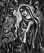 Л. Иванова. Одержимая. Линогравюра.…