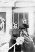 With her mother, 1897..1898